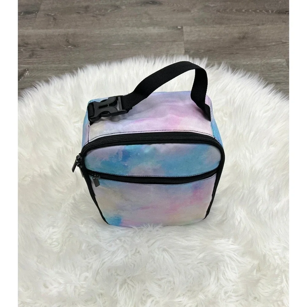 Pastel Watercolor Tie Dye Lunch Bag NEW 9